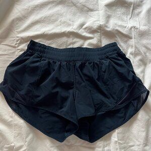 Lululemon Hotty Hot Shorts 2.5 Inch, Size 8: Navy Blue